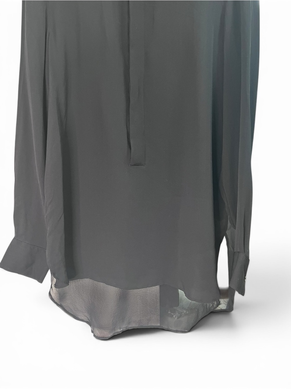 Polo Ralph Lauren 100% Silk Sheer Lined Button Front Blouse Size S - Picture 4 of 10
